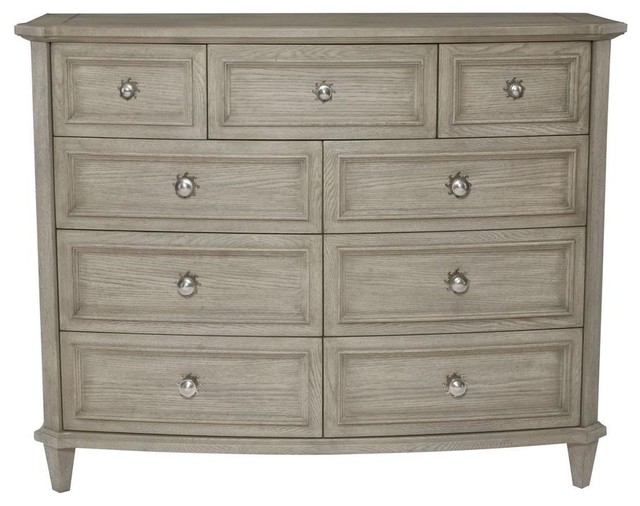 The Gray Cashmere Tall Dresser Transitional Dressers By
