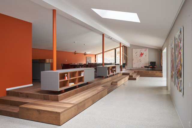Ausbau eines Einfamilienhauses contemporary-vardagsrum