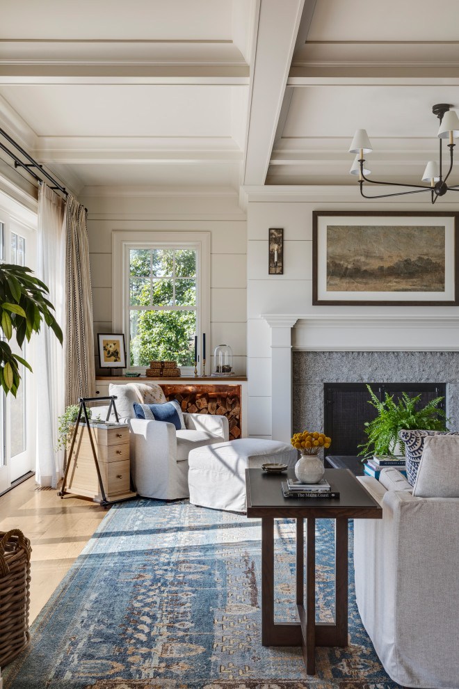 Rocky Pointe Living Room - Beach Style - Living Room - Portland Maine ...