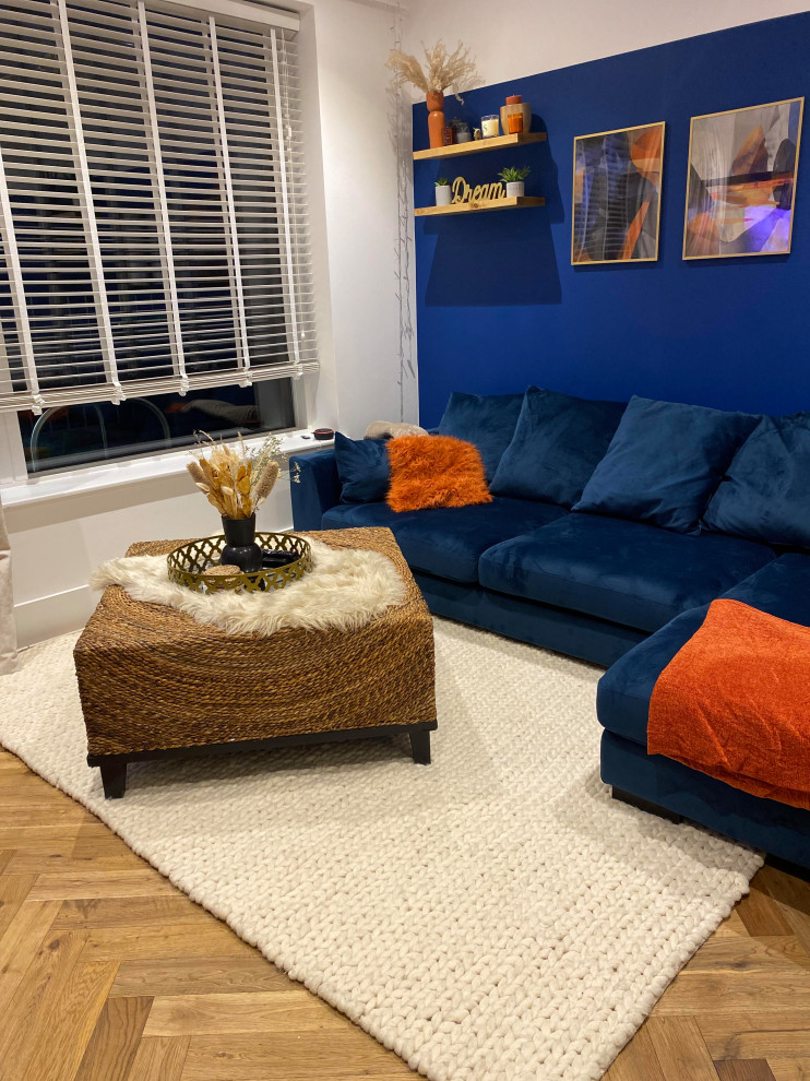 Scandi and Boho inspired Living room in new build townhouse