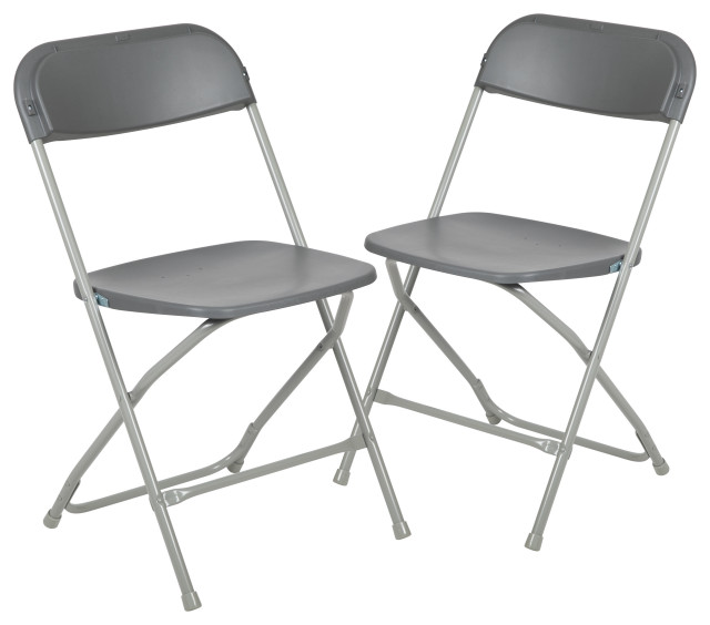 Gray Plastic Folding Chair Modern Outdoor Folding Chairs by First