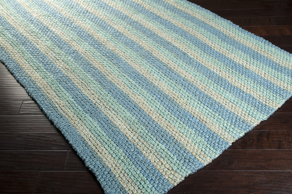 Hand Woven Country Jutes Rug CTJ2023, 5' x 8' Contemporary Area