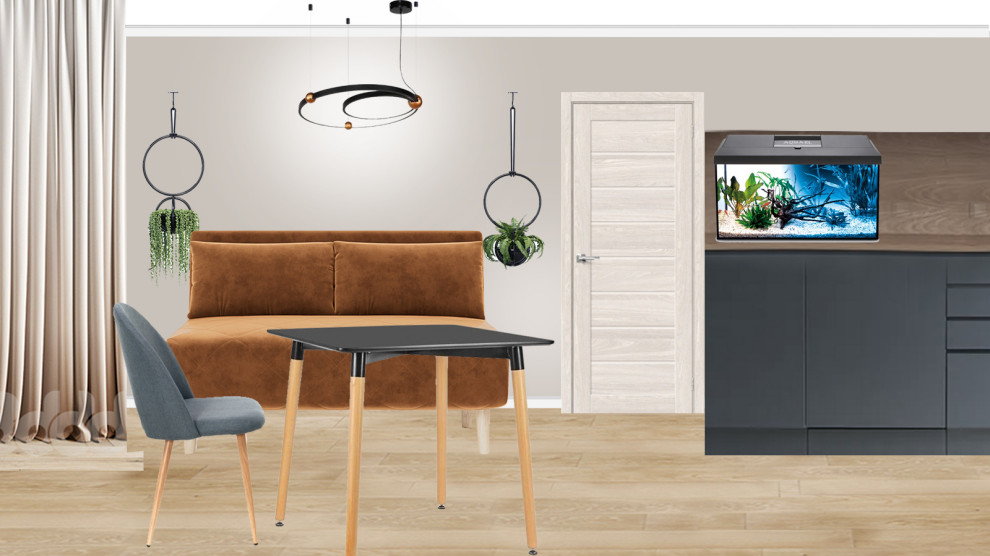 Эскизный проект однокомнатной квартиры