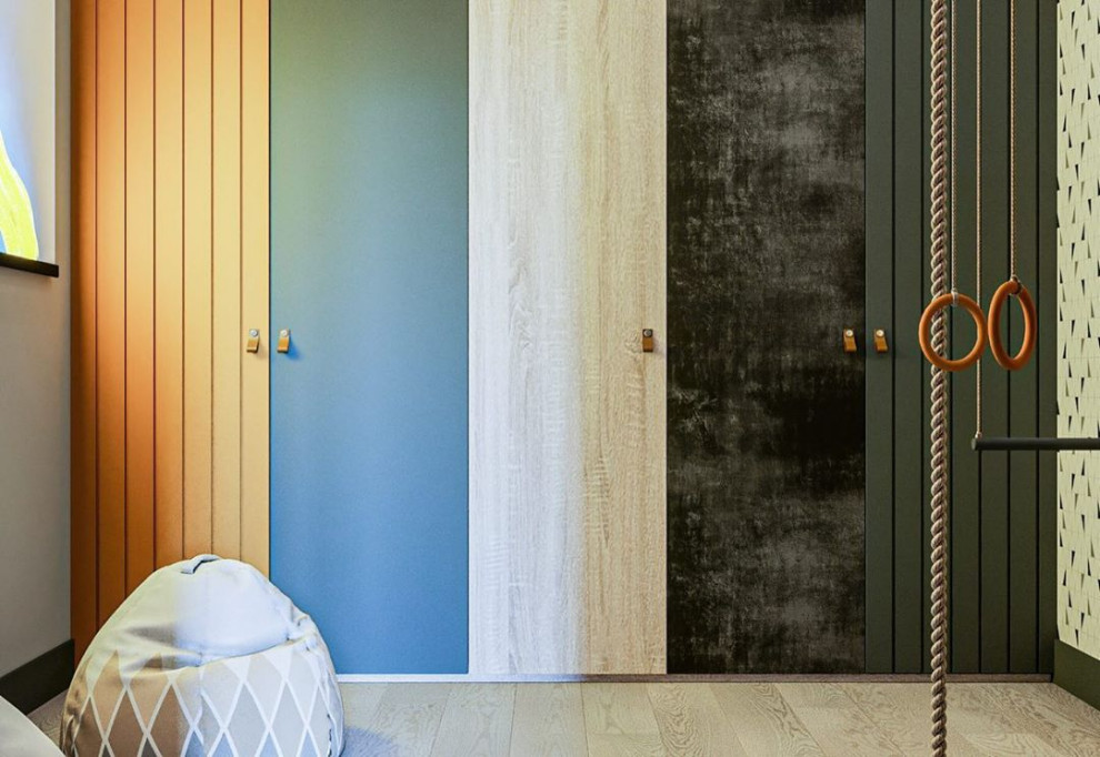 Дизайн-проект детской в эко стиле и лофте в квартире во Владивостоке