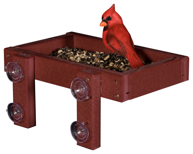 Window Mounted Bird Feeder Weatherproof Recycled Poly
