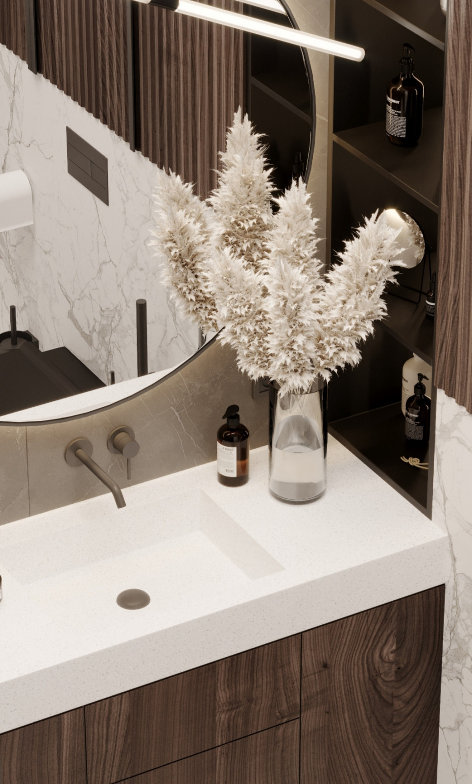 Санузел в стиле современная классика