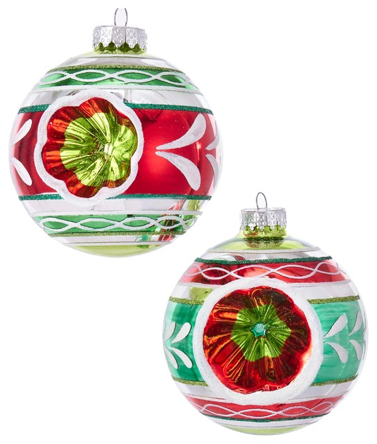 Set//3 Kurt S Adler White Glitter Snow Kids Christmas Tree Ornaments Decorations