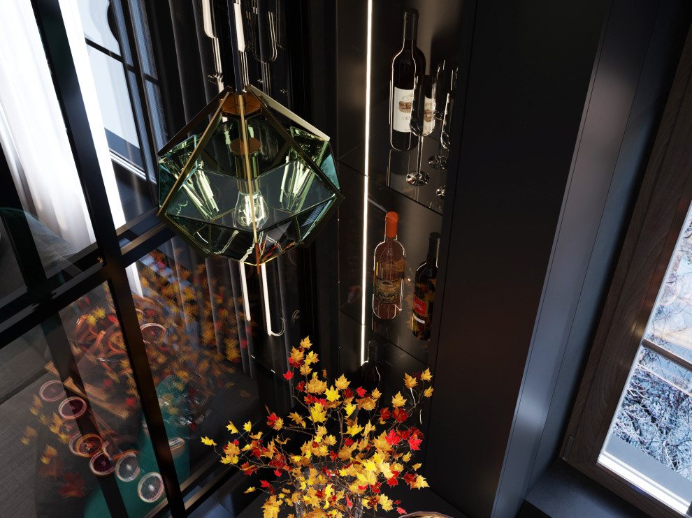 Квартира в черных тонах