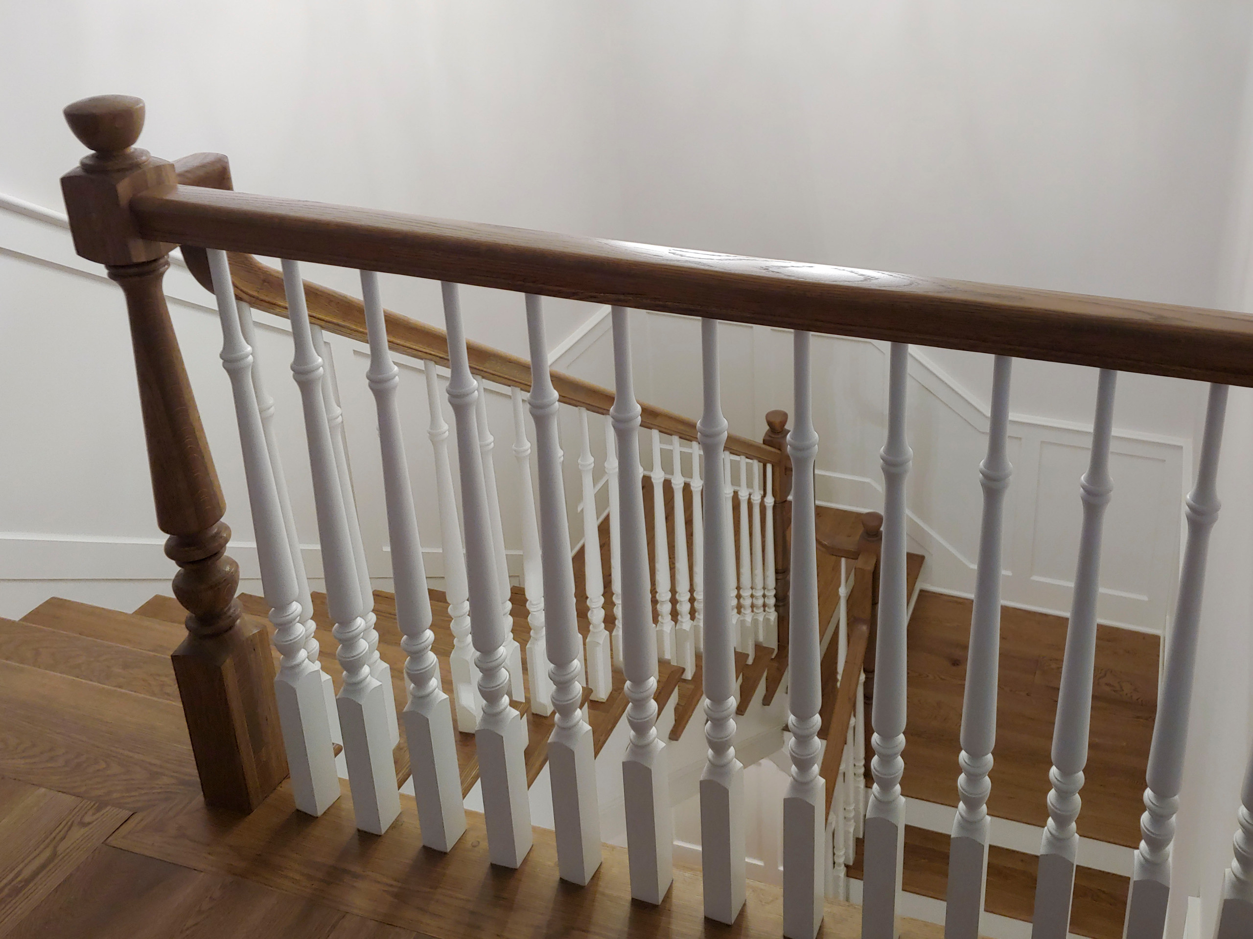 103_Classic Staircase with Stunning Handcrafted Oak Railing System, Aldie VA 201