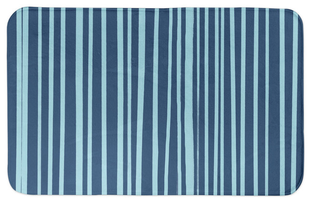 Blue Stripes 24x17 Bath Mat