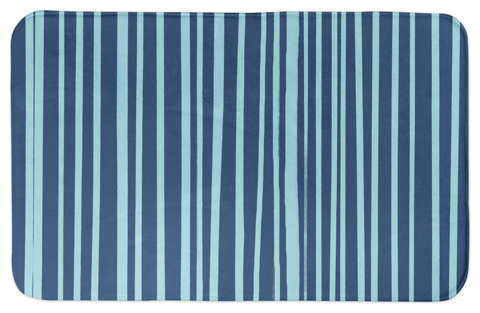 Blue Stripes 24x17 Bath Mat