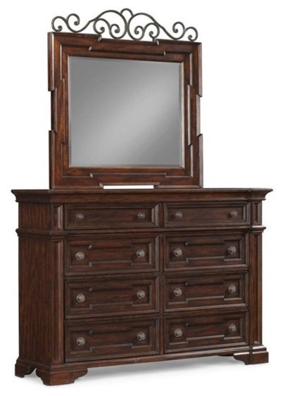 Klaussner Furniture - San Marcos Dresser and Mirror Set - 872-650-660