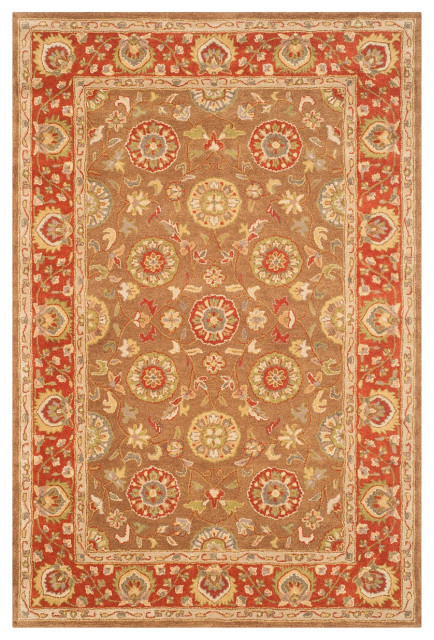 Safavieh Heritage hg963a Beige, Rust Area Rug, 2'0
