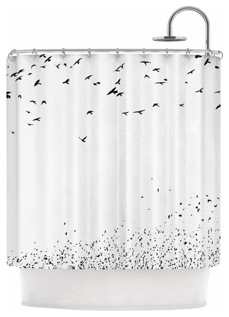 Sylvia Coomes "The Birds" Shower Curtain