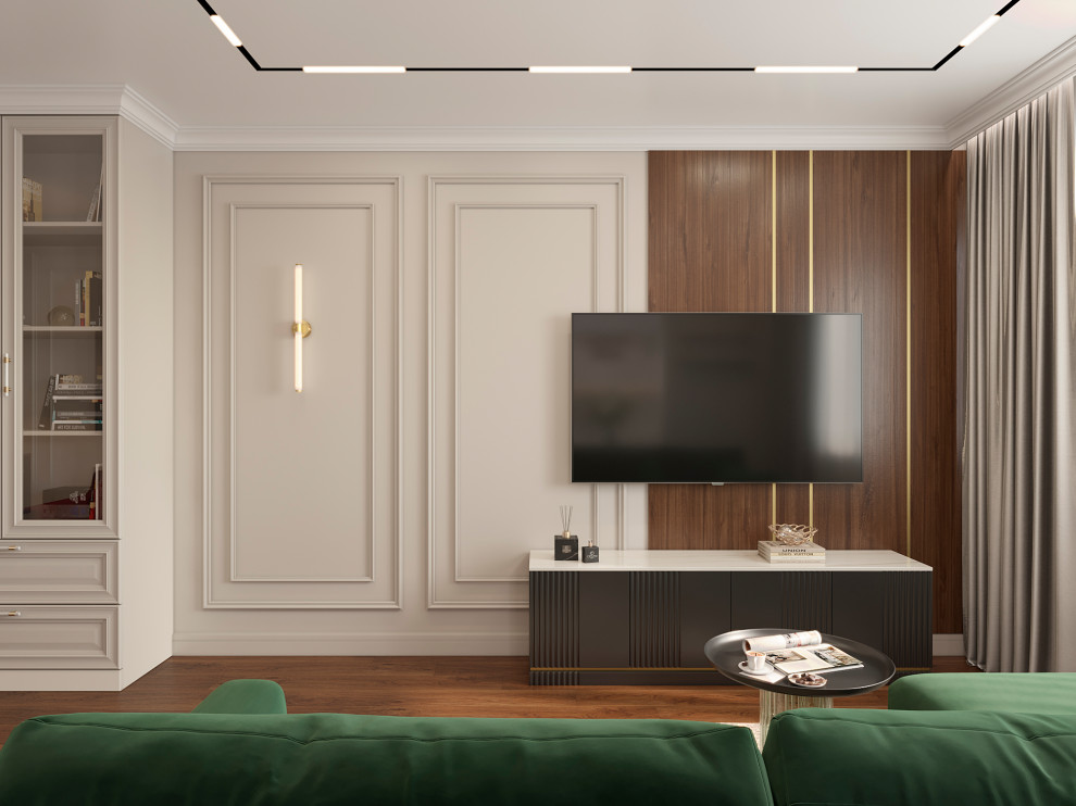 Светлая квартира в стиле неоклассика