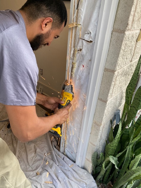 Front Door Rerpaired/Upgraded Smart Locks