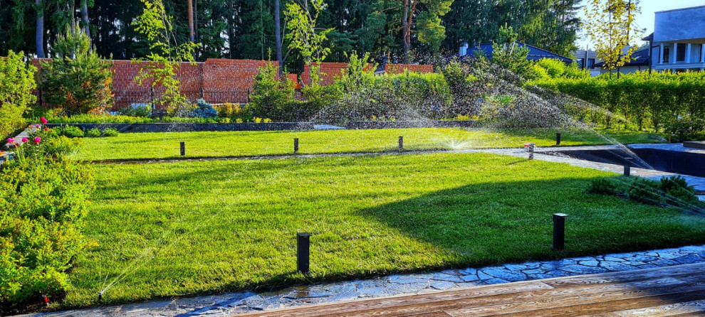 Landscape design of the territory (Moscow region)