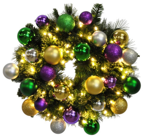 mardi gras ornament garland