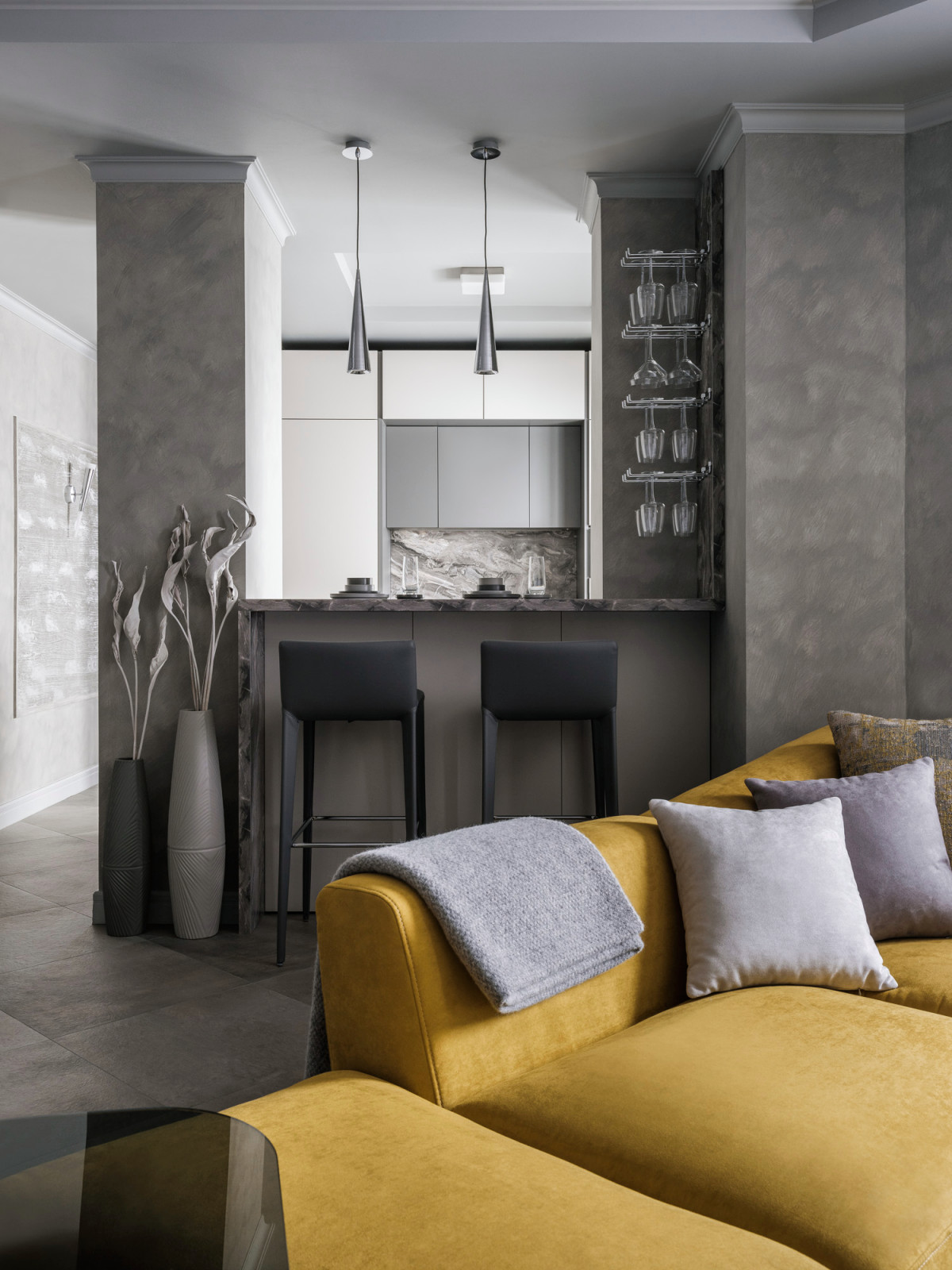 Квартира выходного дня в оттенках серого