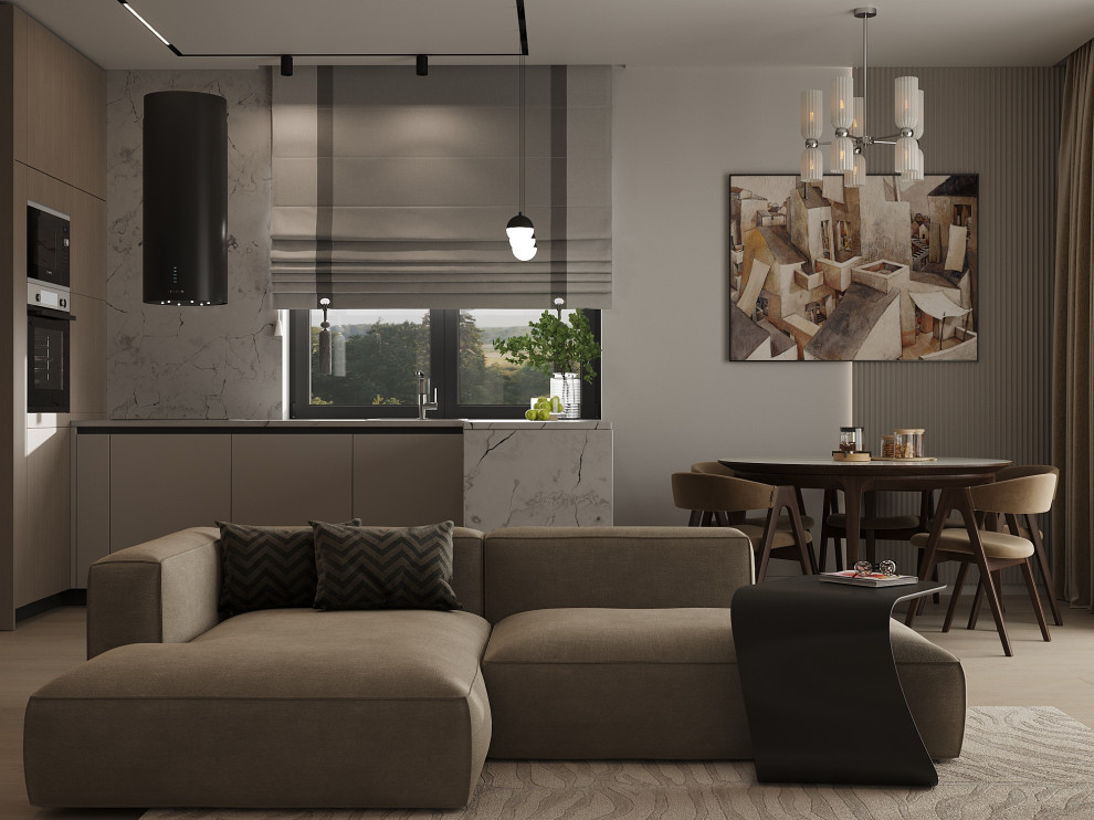 Кухня-гостиная в частном доме