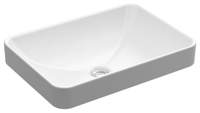 Kohler K-5373 Vox 22-5/8" Rectangular Vitreous China Vessel or - White