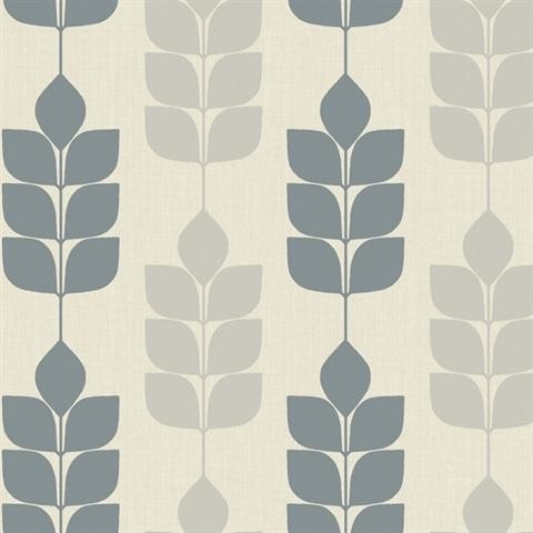 York Wallcovering - Silver & Yellow Modern Petals 