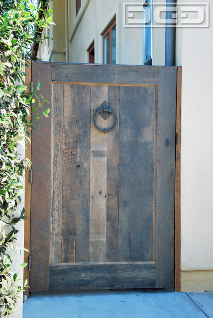 Barn Wood Rustic Architectural Side Entry Gates