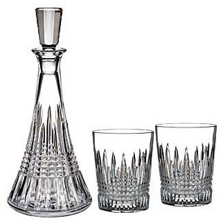 Waterford Crystal Lismore Diamond Decanter and Dof Pair Gift Set 160707