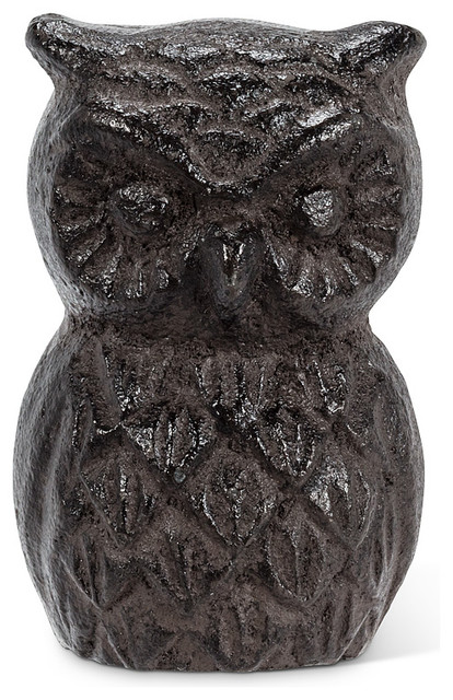 Owl Decoration Home Decor Cast Iron Statue Paperweight Figurine