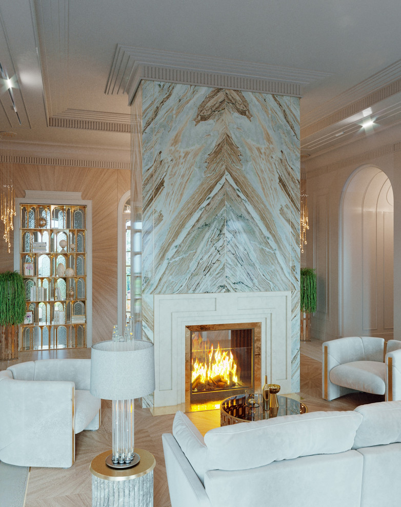 Проект гостиной в частном доме.