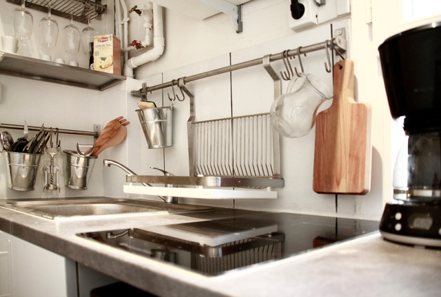 Studio locatif 16m&sup2; midcentury-kitchen