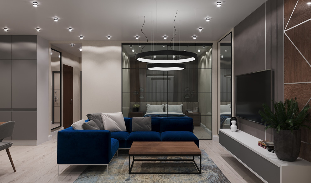 Однокомнатная квартира в стиле контемпорари