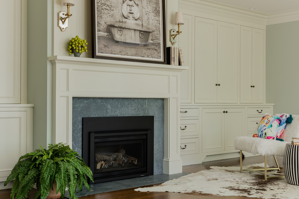 Bedroom - traditional bedroom idea in Boston