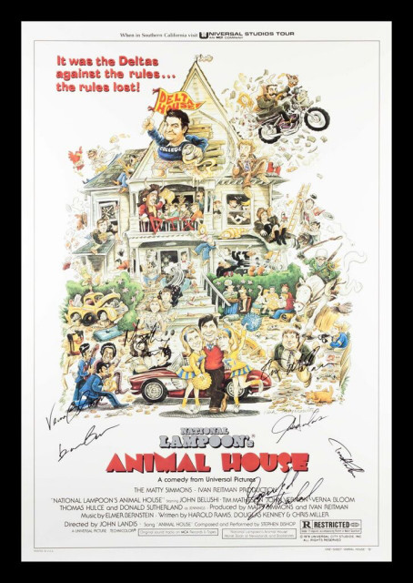 Animal House Signed Movie Poster, Custom Frame - Contemporary - Prints