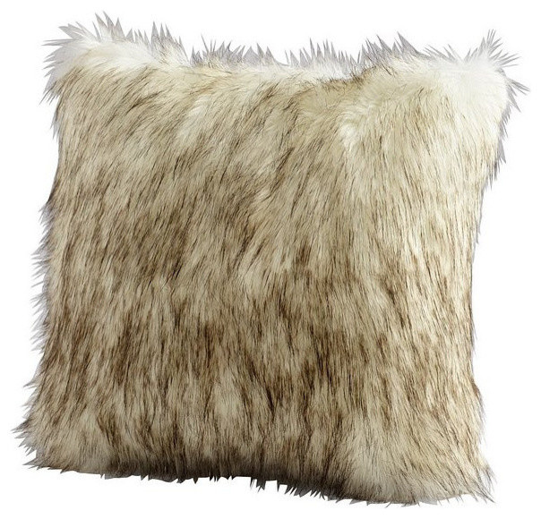 Cyan Design Prairie Wolf Pillow, Gray