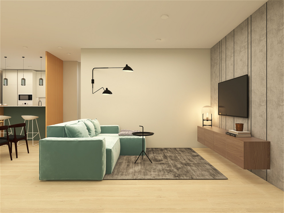 Минималистичная квартира 91м2 в Москве для семьи с двумя детьми