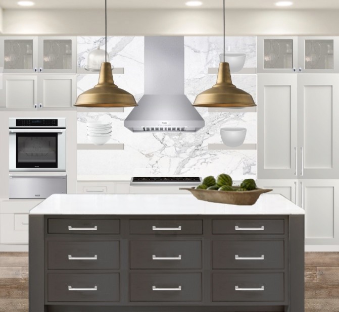 Will Quartz stain as backsplash behind the cooktop?