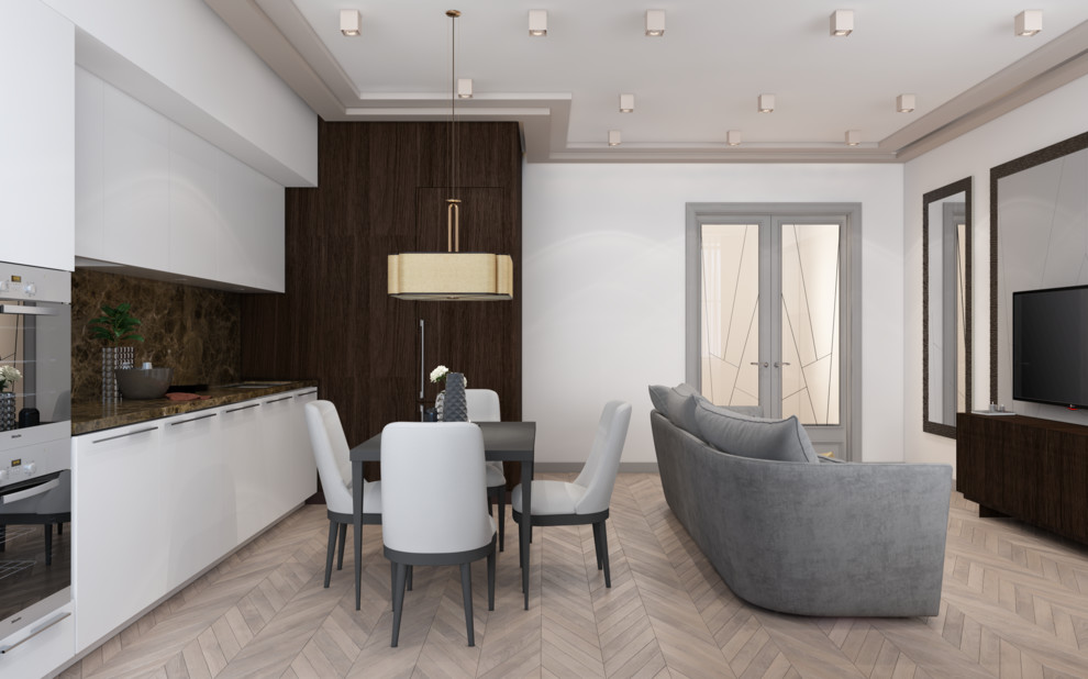 Квартира в современном стиле + АрДеко в ЖК Фили град