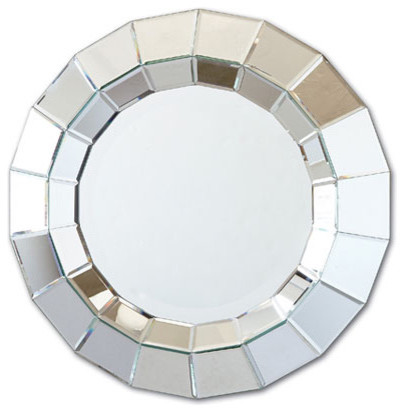 Ainsworth Round Beveled Wall Mirror by Two's Company®