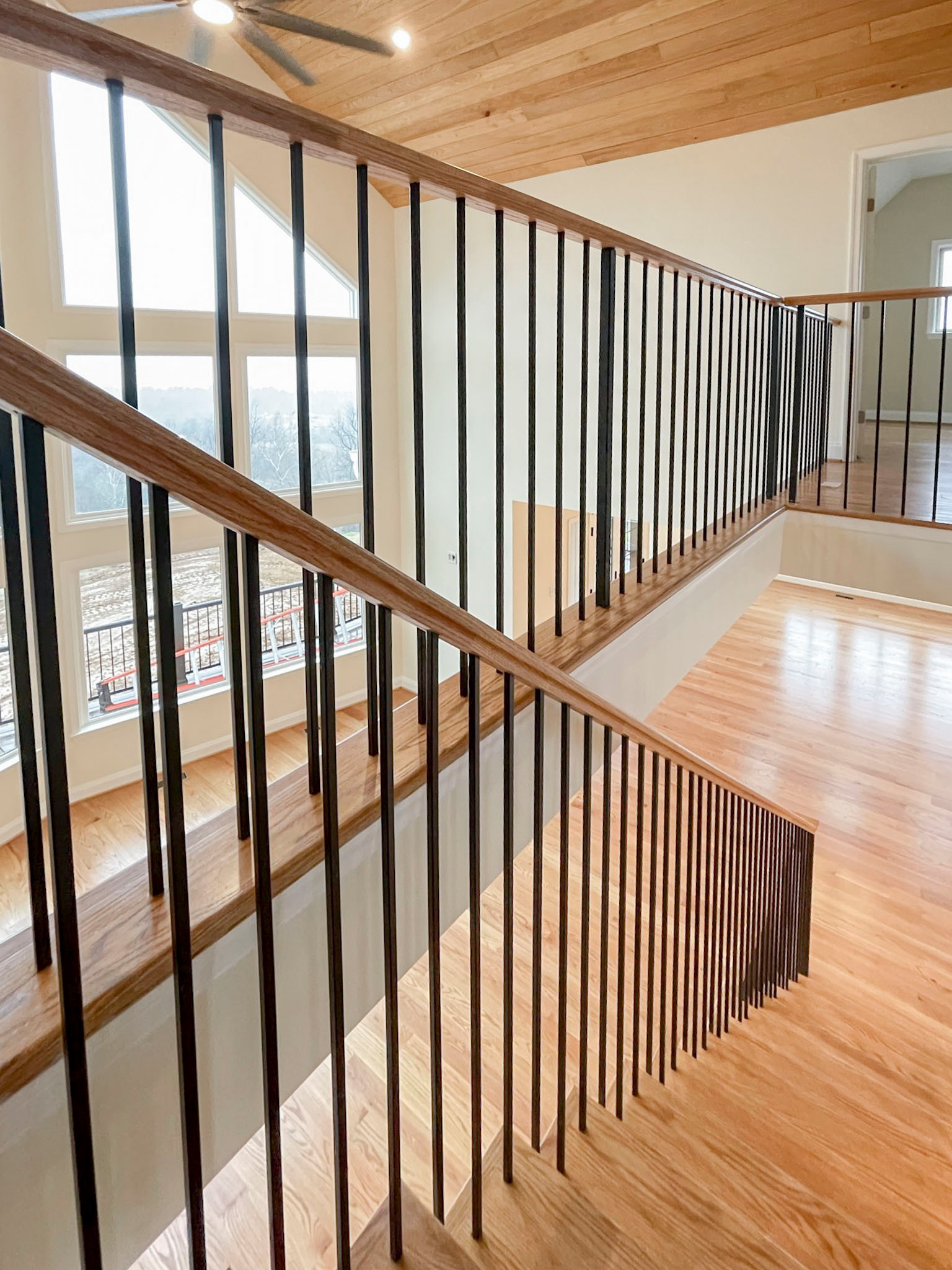 97_Airy Straight-Floating Staircase in Transitional-Mountain Home, Luray, VA 228