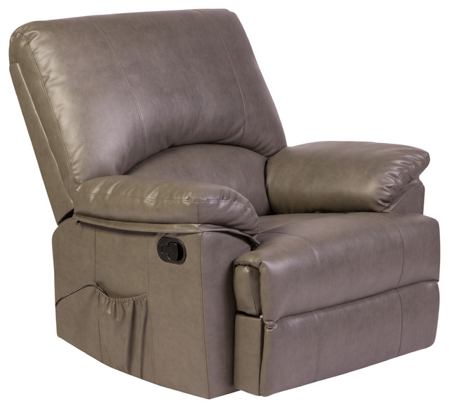 Relaxzen Reynolds Rocker Recliner With Heat and Massage Modern