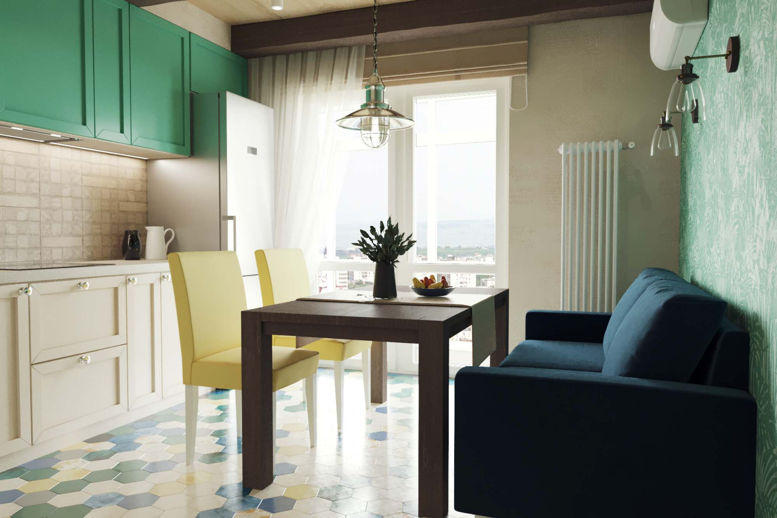 Интерьер с камерунской шляпой