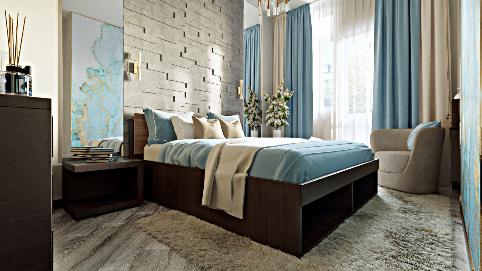 Спальня в современном стиле