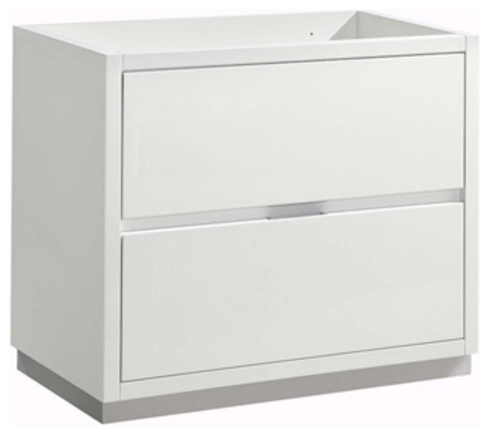 Fresca Valencia 36" Glossy White Free Standing Modern Bathroom