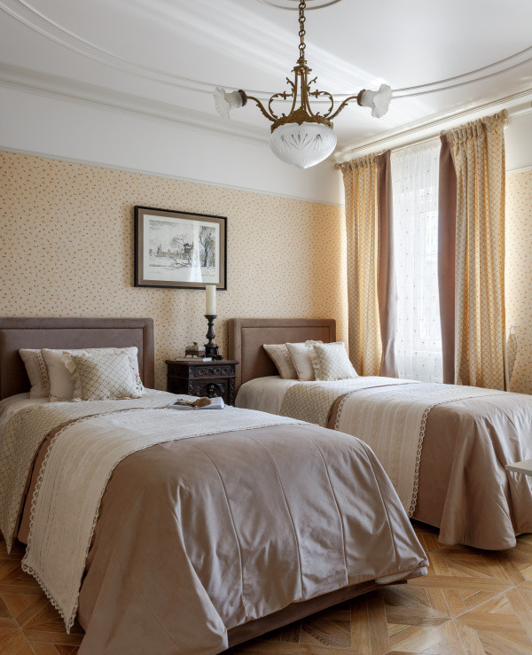 Интерьер дуплекса в поселке Бристоль Московская область часть. Левое крыло