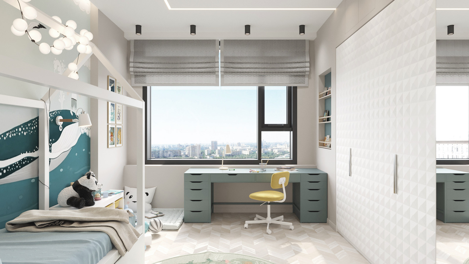 Просторная детская комната