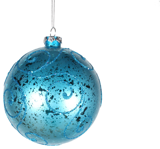 Aqua Christmas Ornaments 