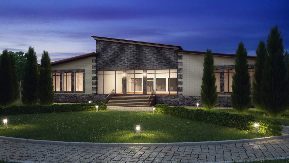 Обормление фасада частного дома в Огуднево