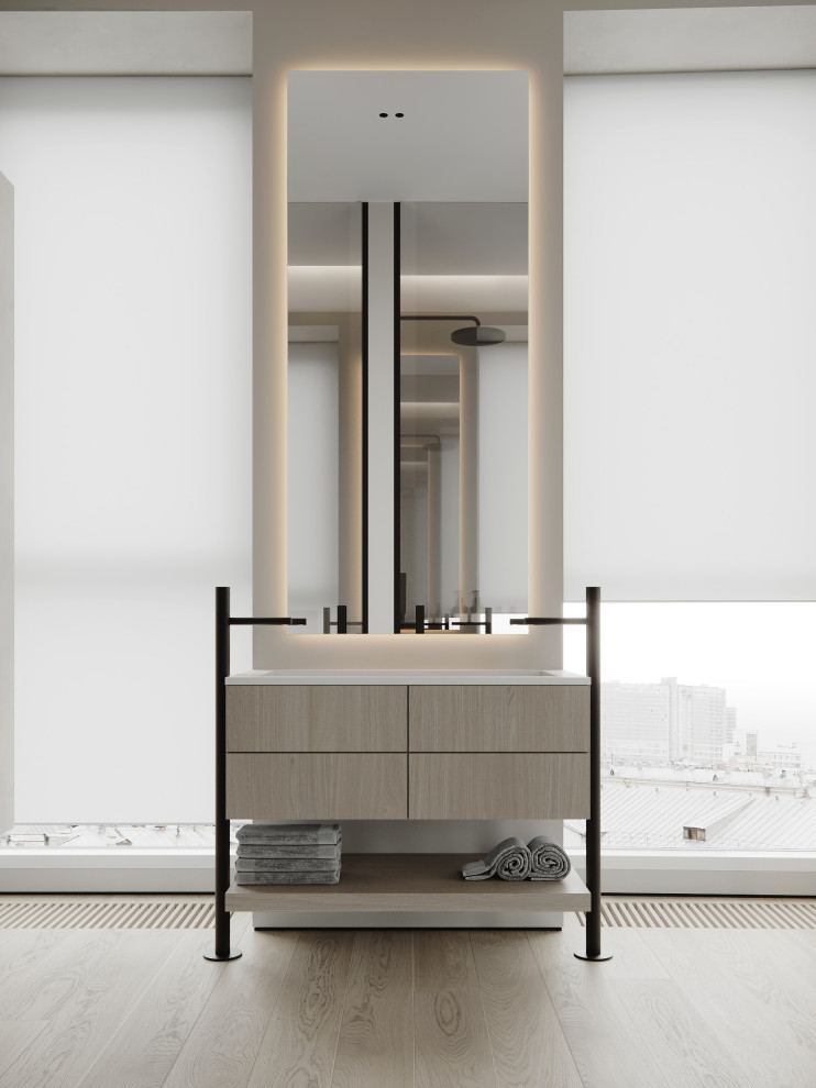 Квартира 144,8 m в стиле современный минимализм