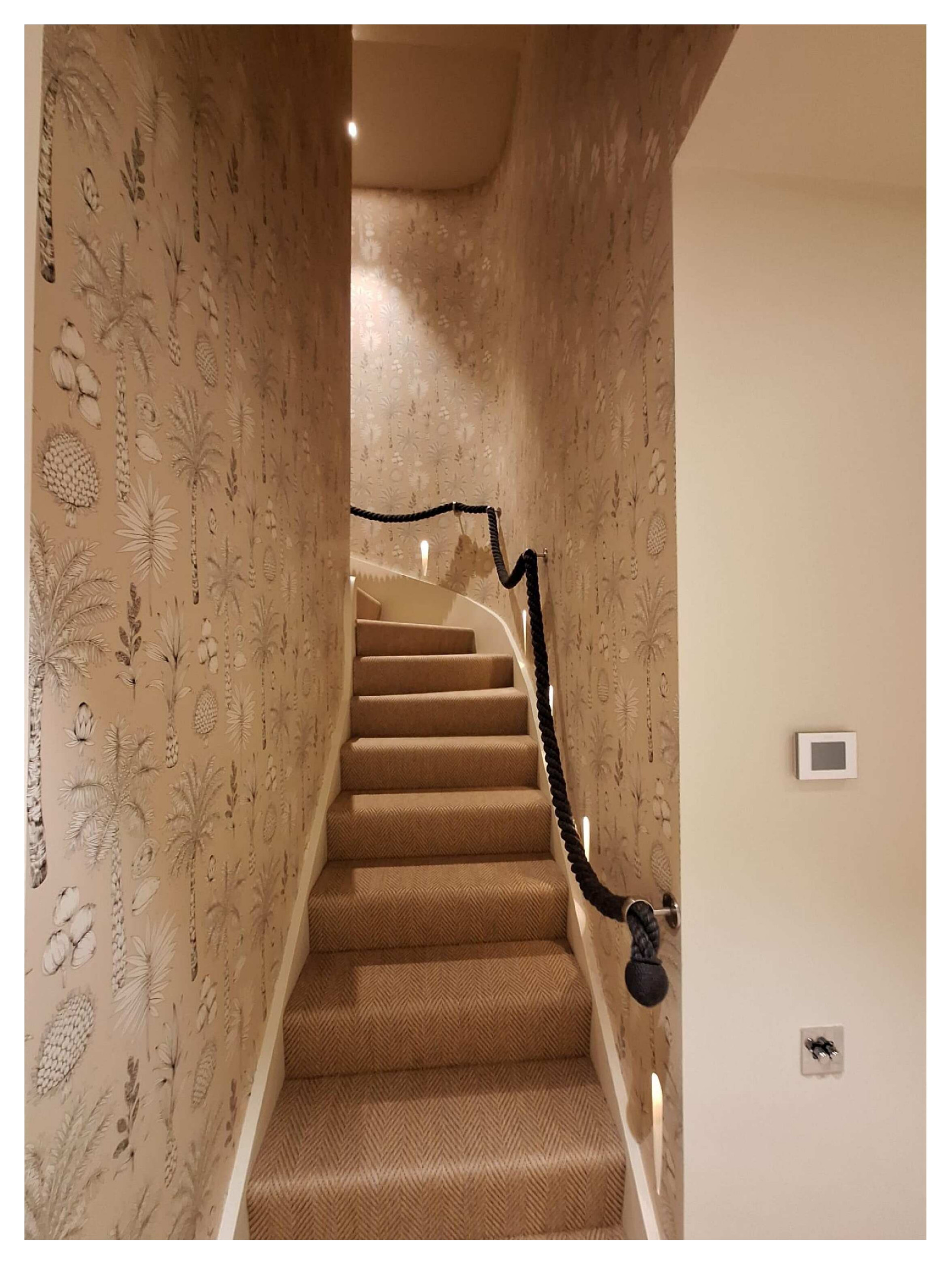 Wall Paper on staircase